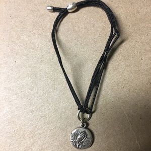 Praying hands Alex and Ani pull cord bracelet